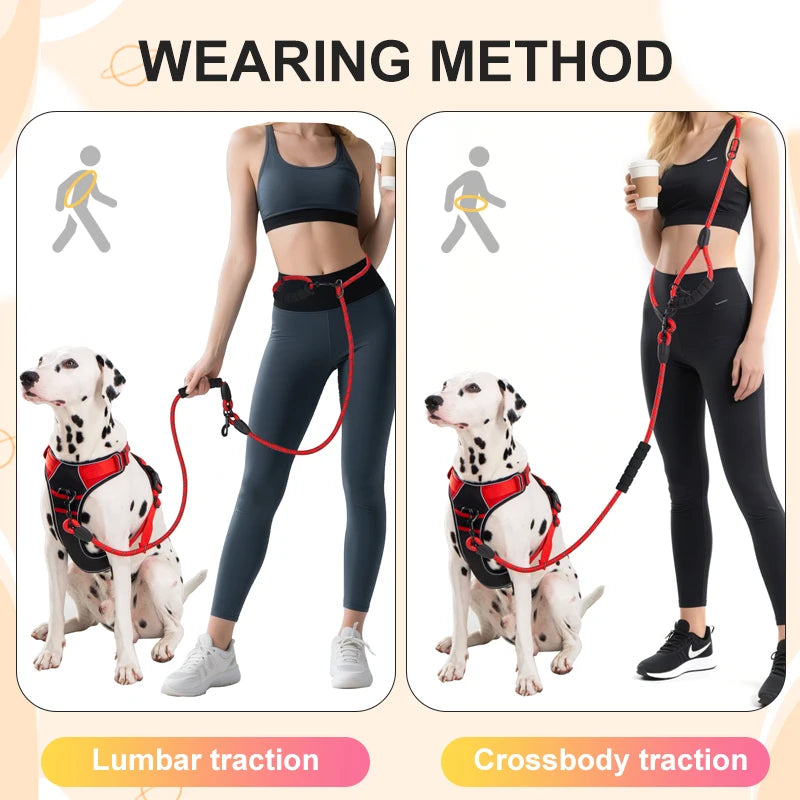 Pet Sling Rope Dog Leash 7.8ft Long with Padded Handle,Heavy Duty,for Control Safety Training | Leashes for Large Dogs or Medium