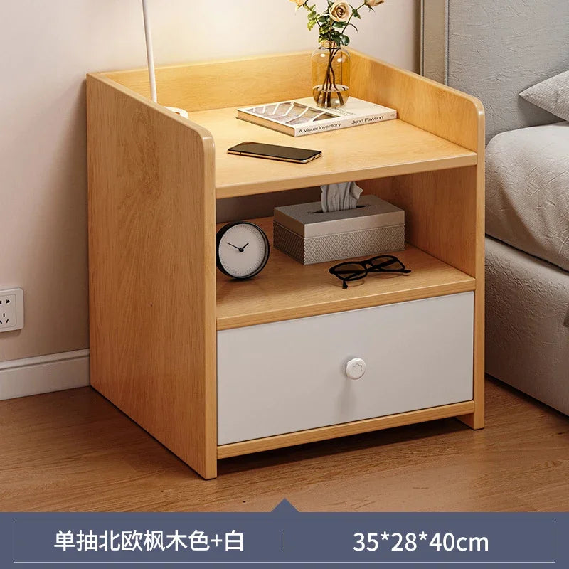 Cabinet Bedroom End Storage Bedside Table Locker Storage Comfotable Home Small Modern Mesitas De Noche Dormitorio Household