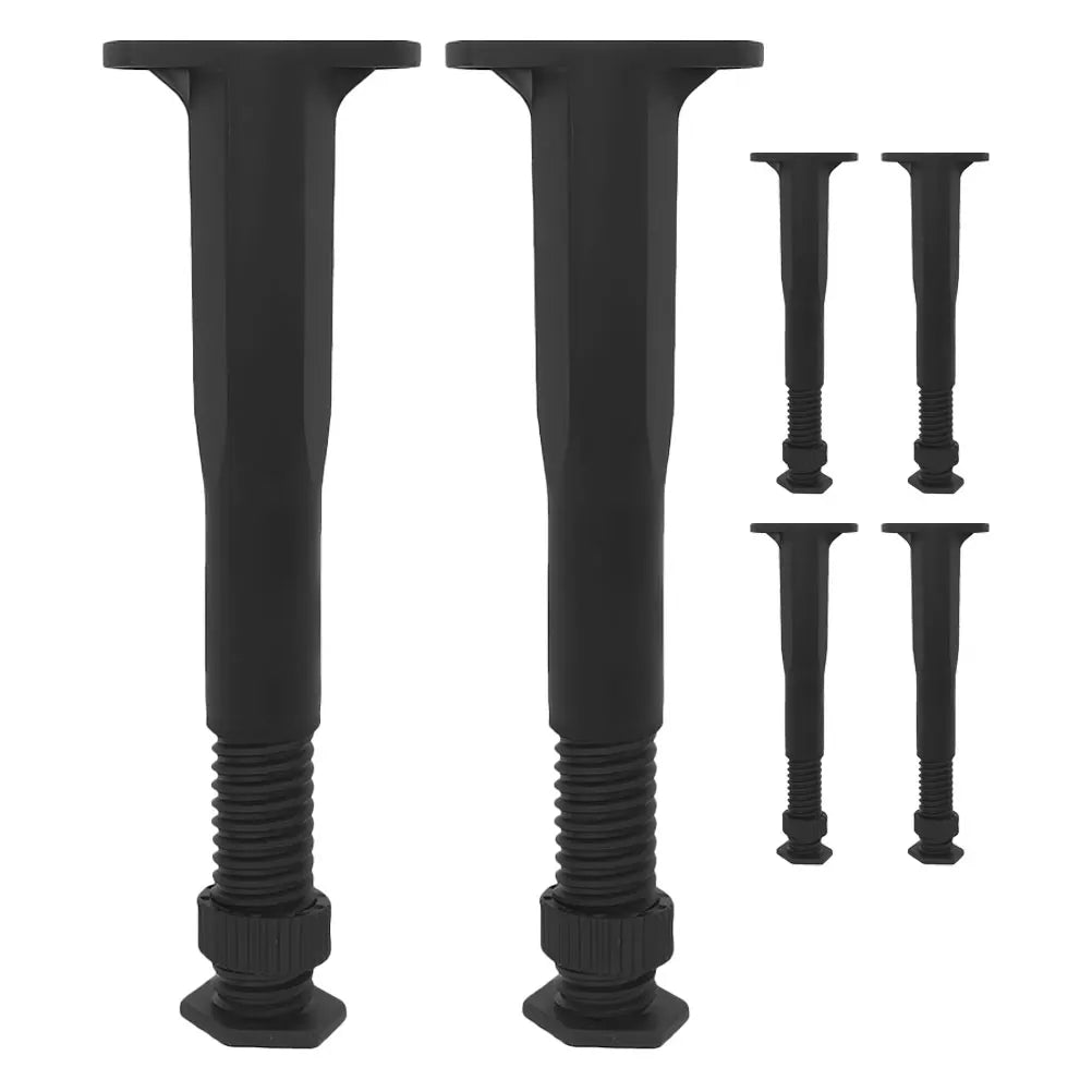 6 Pcs Bed Frame Support Legs Feet Replacements Adjustable Furniture Cabinet Height