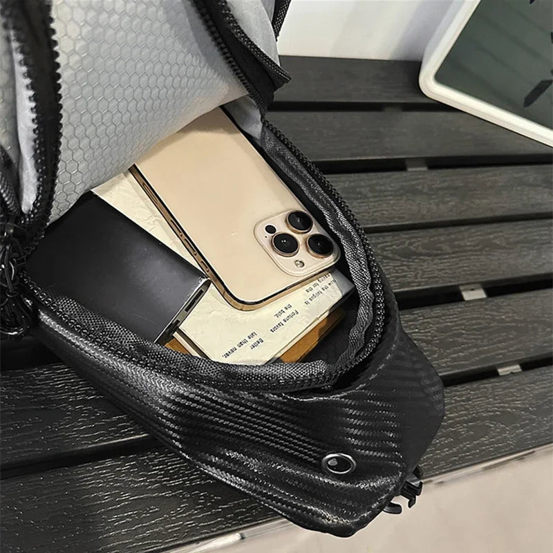 Men's Waterproof Shoulder Bag Simple Business Travel Fashion Bag Fashion Leisure Sports Backpack Outdoor Hiking Bag