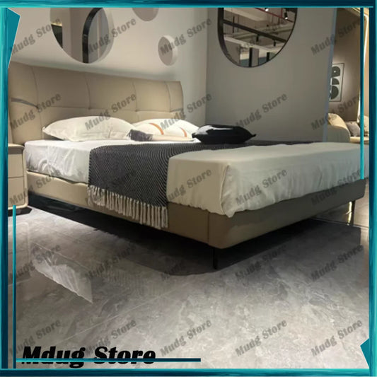 Twin King Size Bed Minimalist Luxury Fancy Lounge Bed Frame French Cama De Lujo Para Dormitorio Bedroom Furniture Decoration