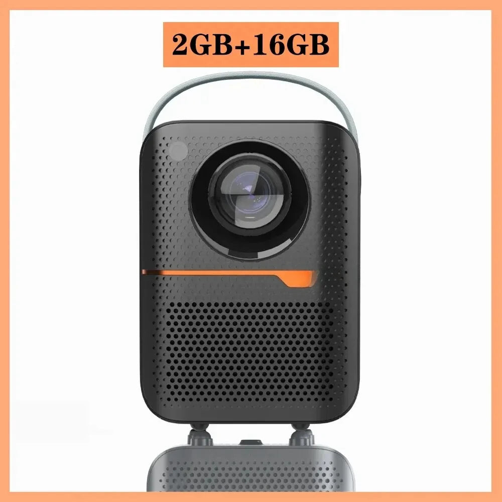 Android Smart Mini Projector 300ANSI Lumen Portable Projector 4K with WIFI Bluetooth 1080P Home Movie Theater Beamer