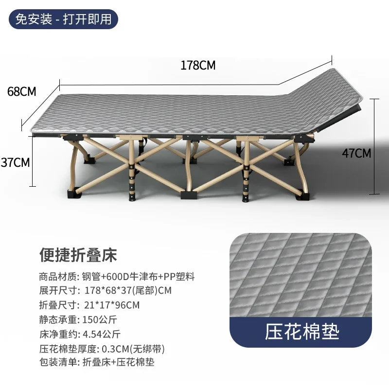 Space Saving Single Bed Frames Lazy People Balcony Siesta Foldable Bed Outdoors Balcony Minimalism Base De Cama Home Furniture