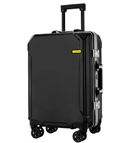 Aluminum Frame Suitcase Carry On Rolling Luggage Beautiful Boarding Cabin 20 22 24 26Inch With USB charging student trolley case