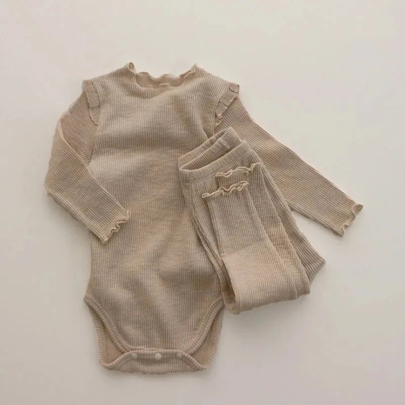 Baby Girl Clothing Sets Spring Newborn Girl Clothes Bodysuit + Pants Kids Clothes Baby Girl Outfit Infant Clothing For 0-2Y