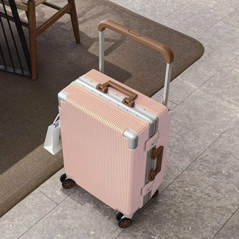 2025 New Wide Trolley Case Luggage Large Capacity 20/24/26 inch Plus Aluminium Frame ABS+PC Luggage Cabin Boarding Suitcase