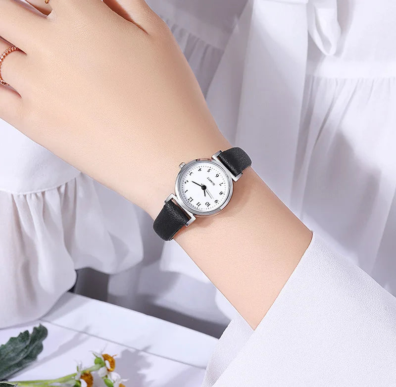 Quartz Watches for Women Hight Quality Ladies Luxury Fashion Small Dial Casual Watch Leather Wristwatch Relojes Para Mujer Clock