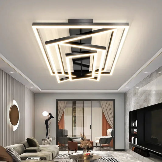 Nordic Modern Designer Minimalist Whole House Ceiling Light Living Room Bedroom Dining Home Decor Dimmable LED Lighting Fixtures