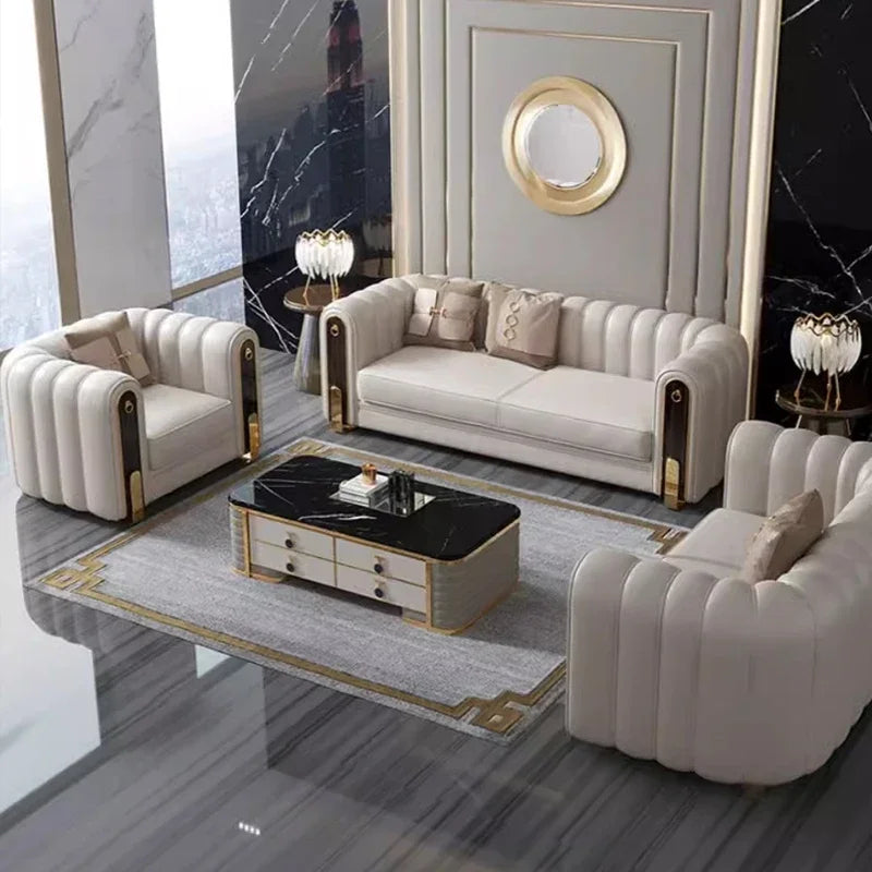 Waterproof European Sofas Floor Cloud Office Elegant Living Room Sofas Minimalist Reclinable Divano Letto Home Accessories