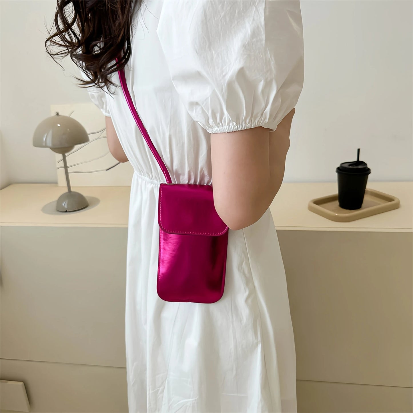 Women's Crossbody Bag - Minimalist Tote Bag with Phone Pocket, Lightweight, Detachable Shoulder Strap for Daily Commute-tan
