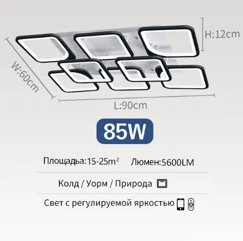 New LED Ceiling Lamp Home for Living Room Bedroom Dining Room Lighting Fixtures Modern Indoors Decorative Lamps