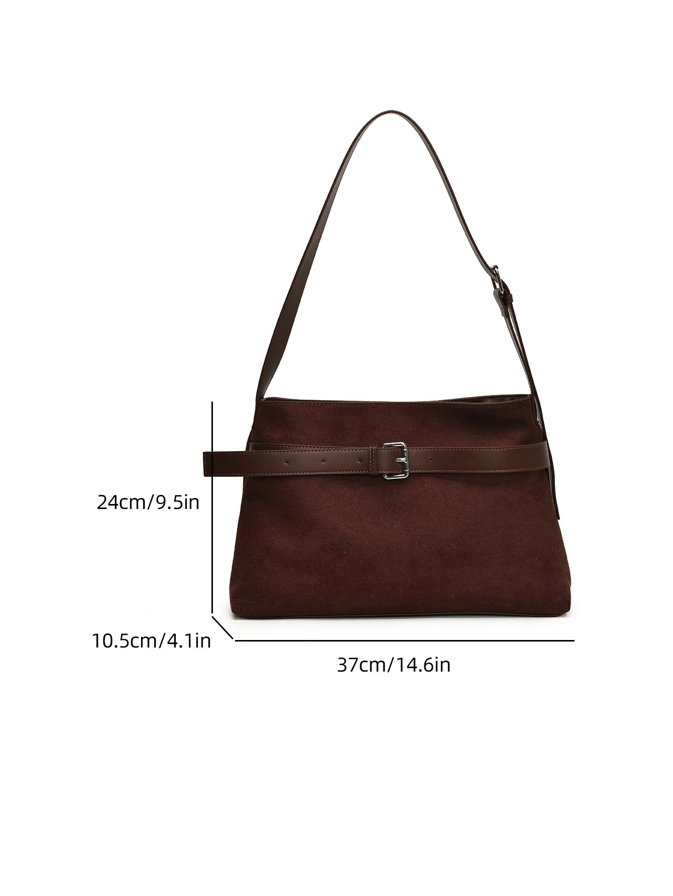 Women's Advanced Sense Large Capacity Bag, Simple Commuting Single Shoulder Handbag