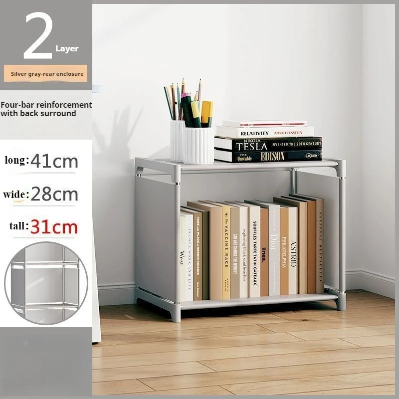 Simple Bookshelf Multi-Layer Book Closet Easy Assembly Bookcase Square Storage Shelf Living Room And Study Bedroom Storage Shelf