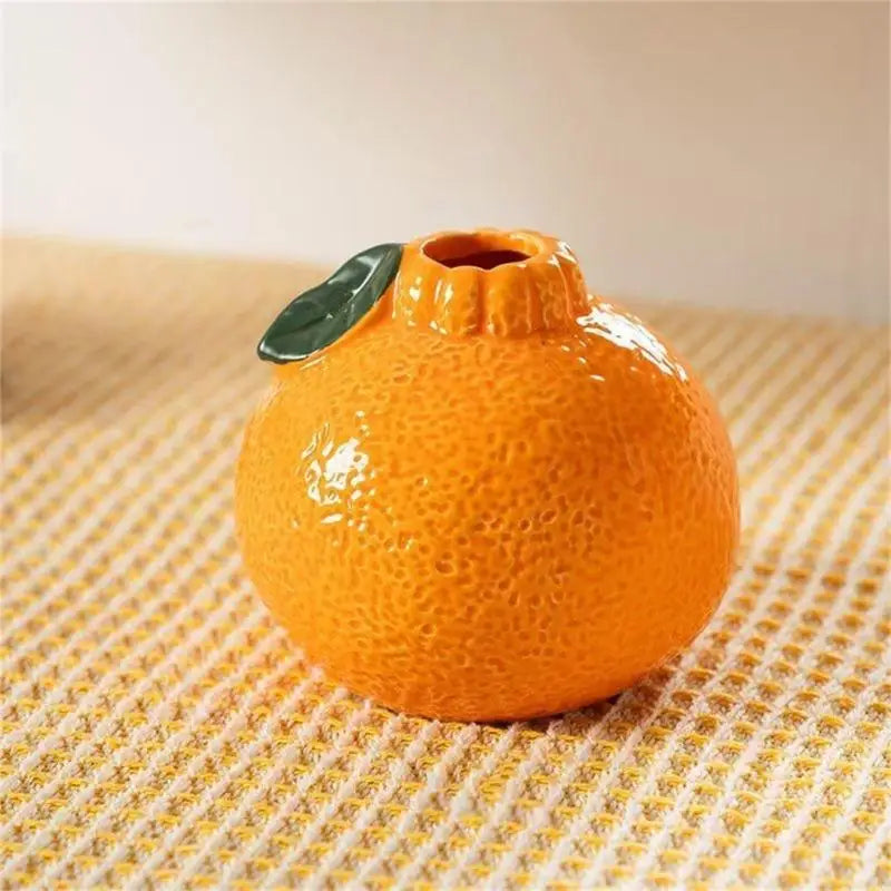 Tangerine Vases for Home Living Room Decorations Dried Flower Vases
