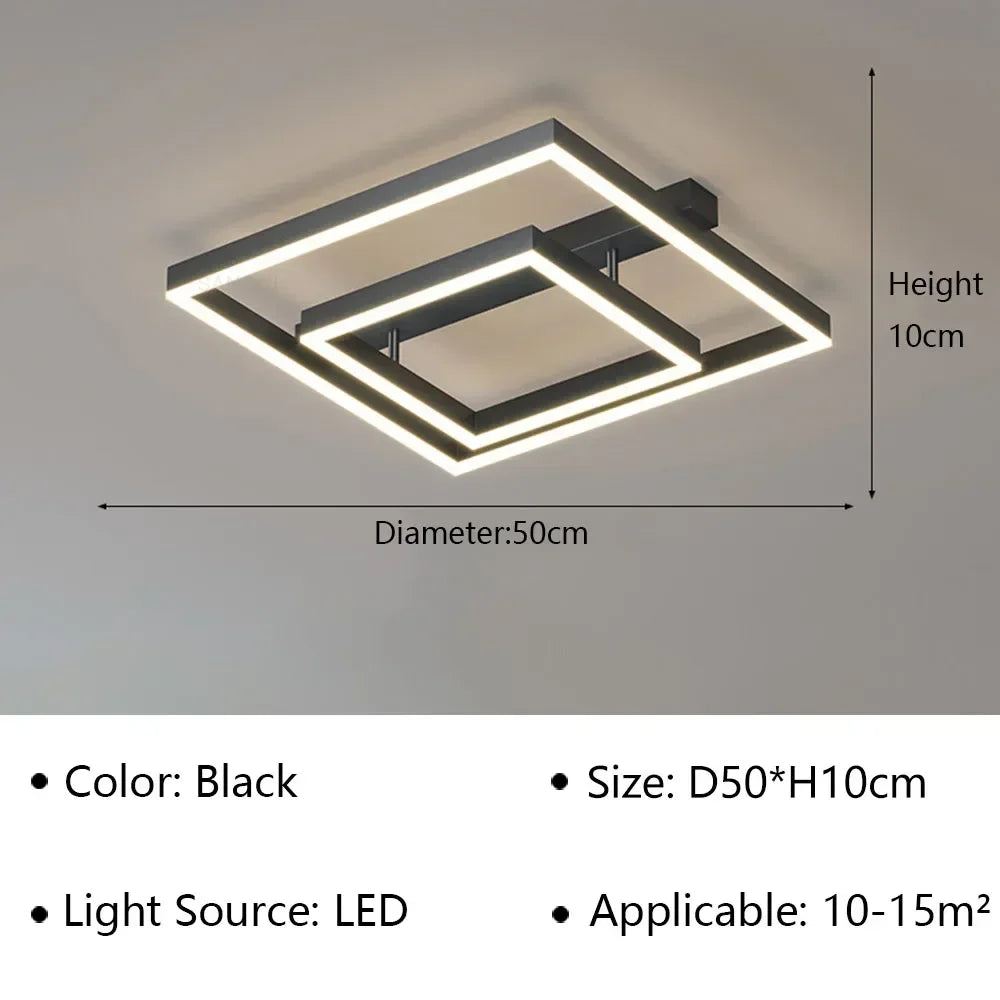 Nordic Modern Designer Minimalist Whole House Ceiling Light Living Room Bedroom Dining Home Decor Dimmable LED Lighting Fixtures