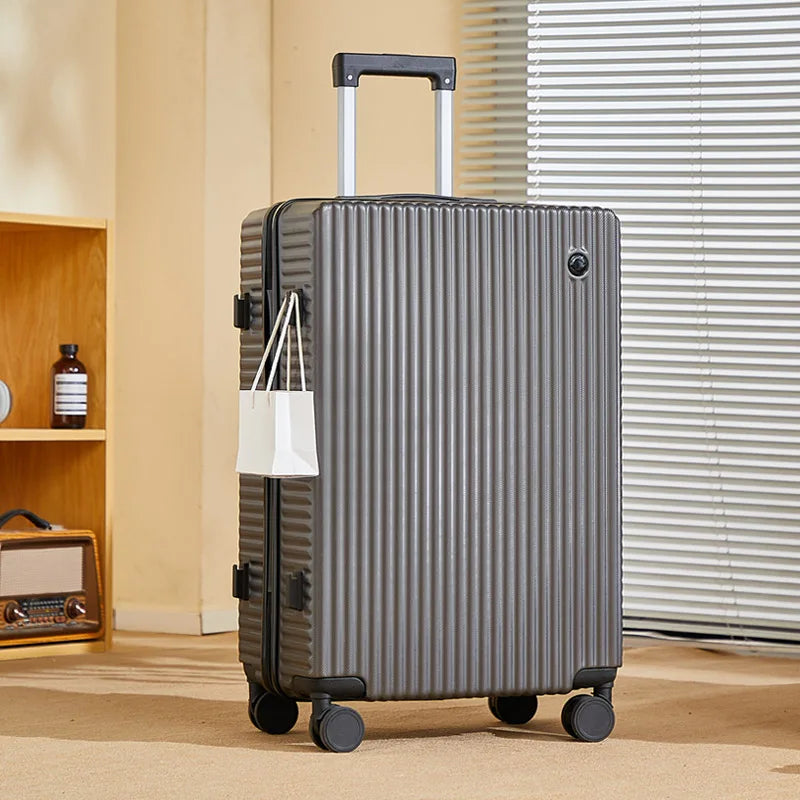 Business Luggage 1PC 20 24 28 Inch Lightweight Carry-on Trolley Case Korean Center with Combination Lock and Hook Suitcase