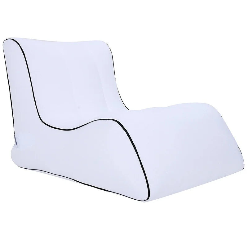 Outdoor Beach Inflatable Sofa Single Inflatable Sofa Lazy Cushion Bed Outdoor Furniture Camping Portable Folding Bed Seat