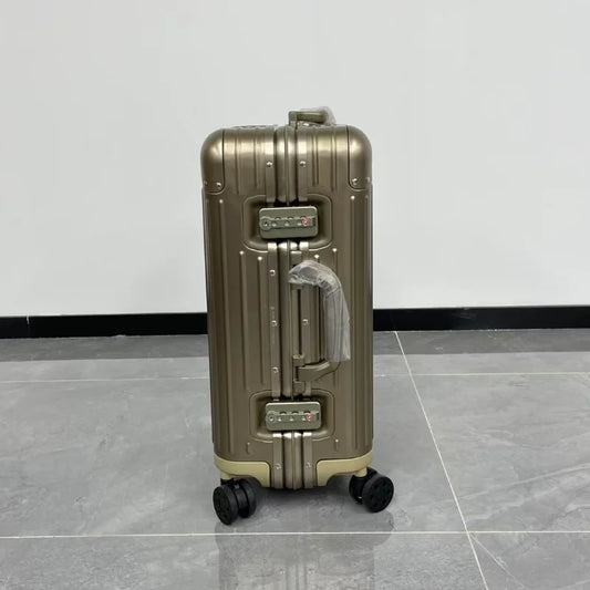 Luggage Trolley Case Code Lock 21/26/30-inch German Highend Craftsmanship Anodiz Board Universal Wheels Large Capacity Anti-fall