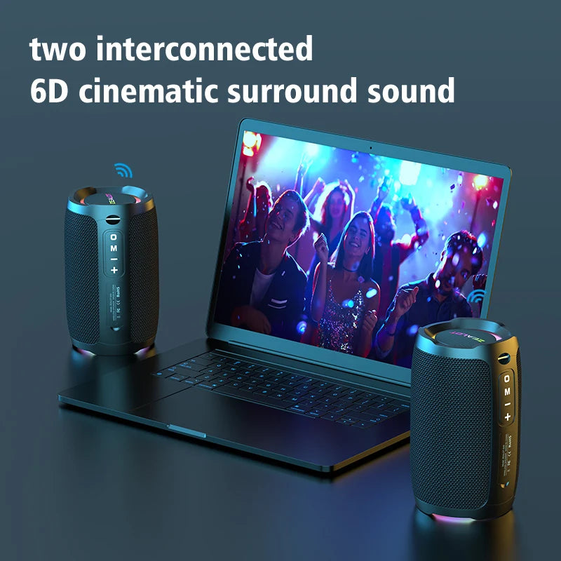 ZEALOT-S49 Portable Bluetooth Speaker 20W IPX7 Waterproof Powerful Sound Box Bass Boost Dual Pairing True Wireles Stereo Outdoor
