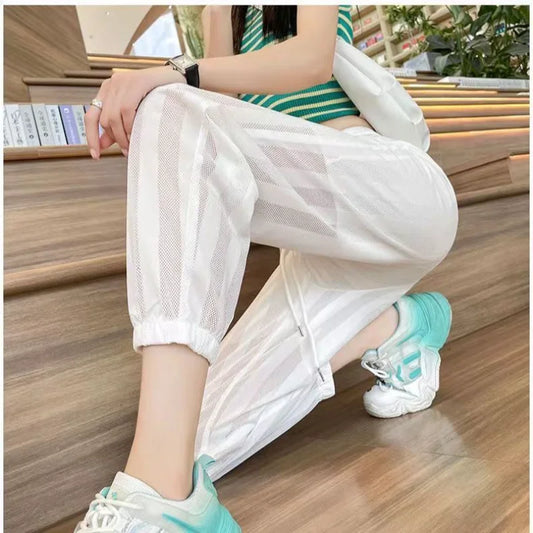 Trousers for Women Sports Womens Pants and Capris Jogging Fitness Clothing Harem Joggers Sweatpants Drawstring Elastic Waist G