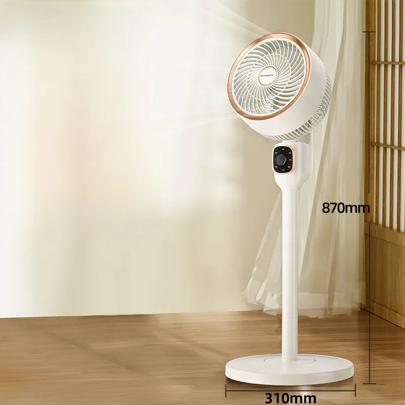 Household Vertical Fan Air Circulation Fan Desktop Electric Fan Office Floor Mute Fan Summer Indoor Cool