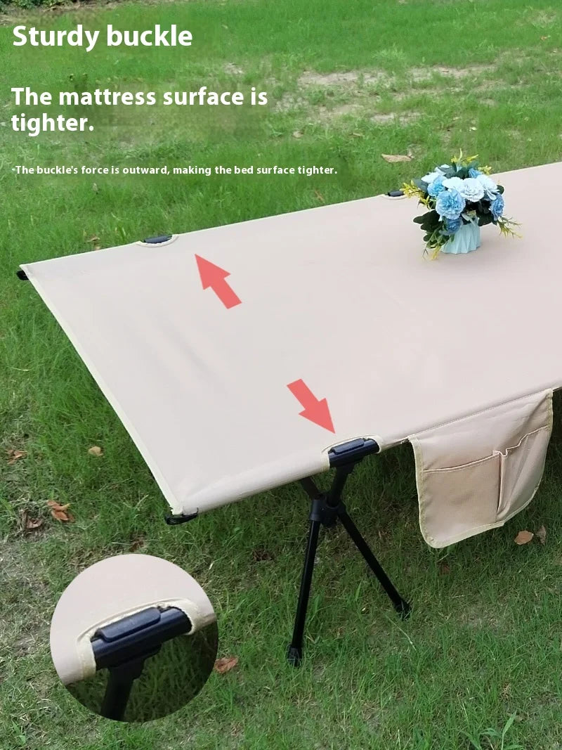 Lohascamping 90cm widen Sleeping Camping cot Ultralight Portable High-low dual folding Bed Backpacking Travel hiking Cot