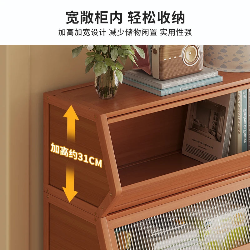 Bookshelf Floor Rack Integrated Wall Storage Bookcase Storage Cabinet Student Home Simple Cabinet
