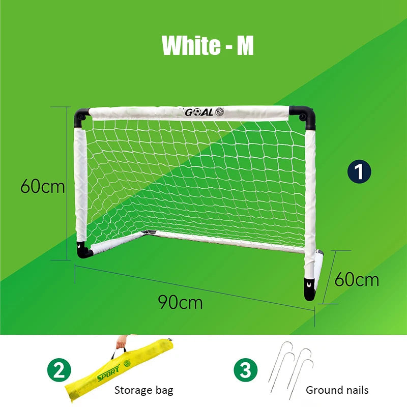 Portable Folding Youth Soccer Goal Installation-free Kid Football Goal Net Outdoors Indoors Sports Football Training Equipment