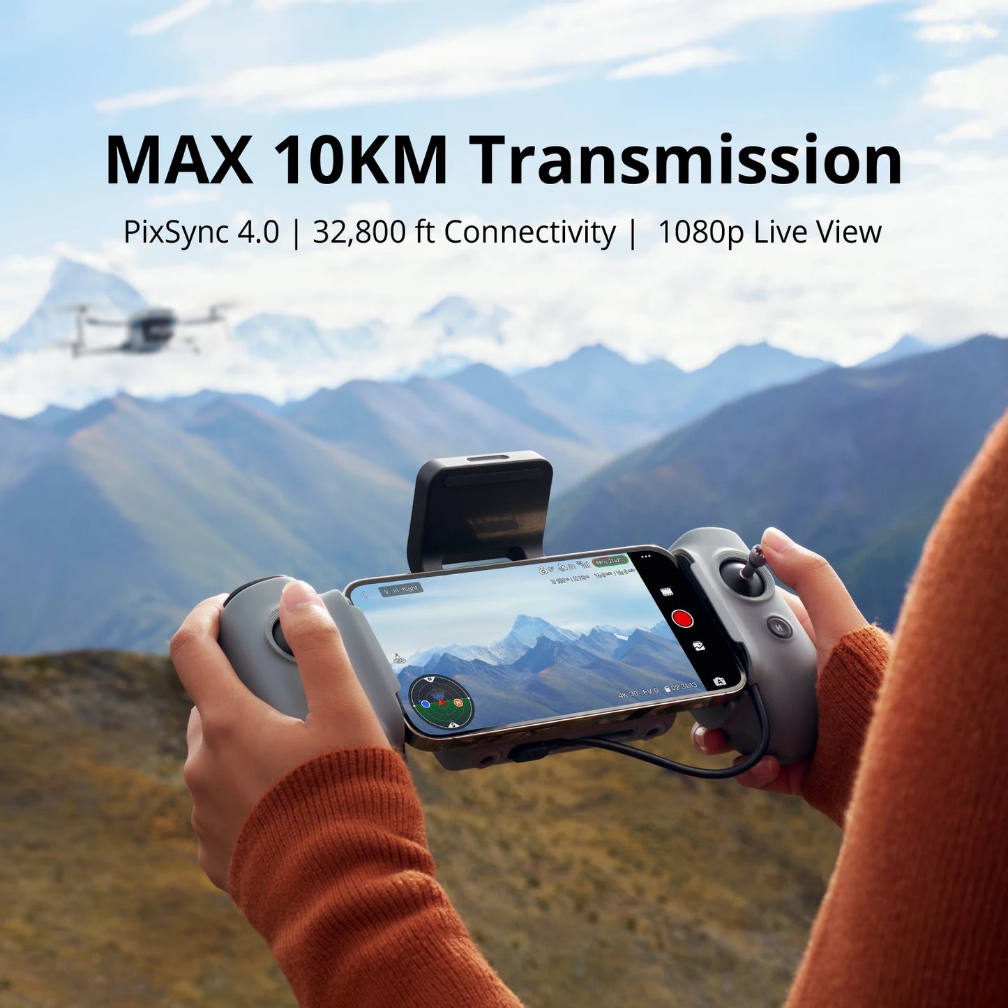 Potensic ATOM 2 3-Axis Gimbal Camera Drone 4K HDR Video, 8K Photo, Vertical Shooting, 10-KM, AI Night Shot Tracking, Under 249g
