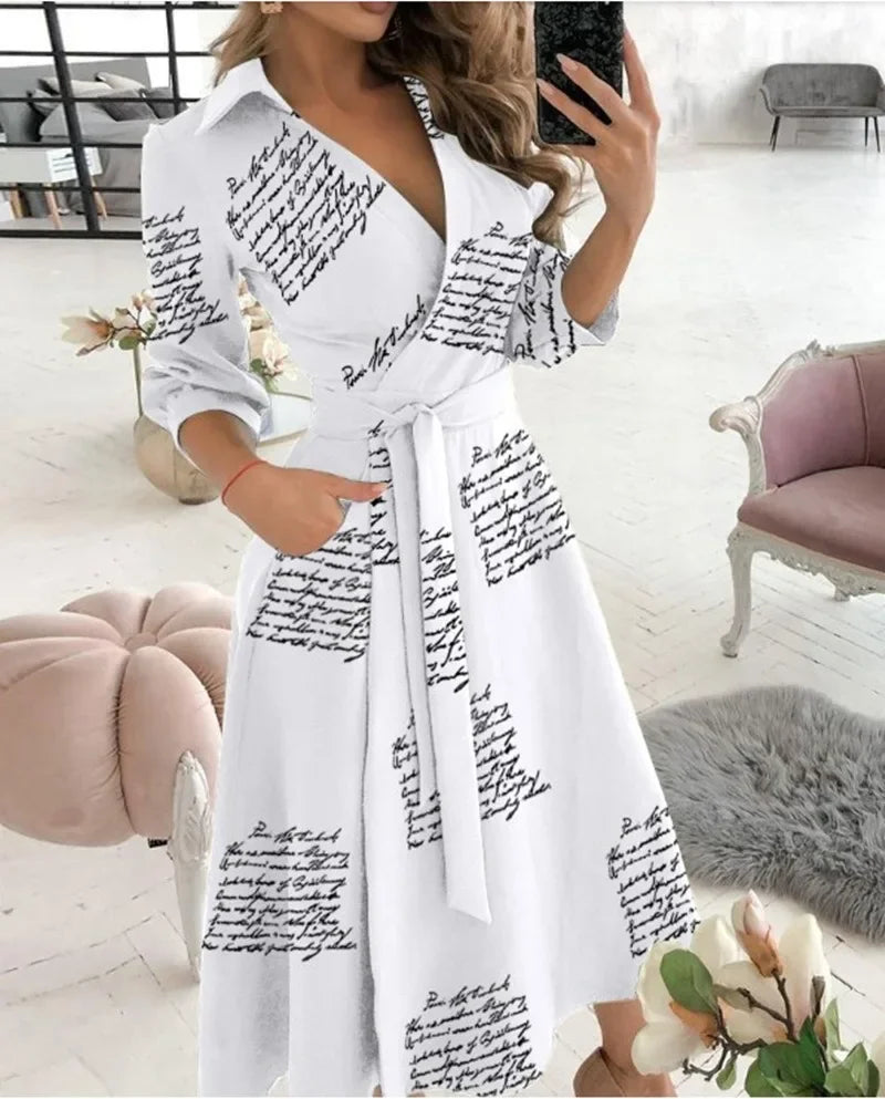 Women's Clothing Dress for Women Dress Spring Autumn Fashion Office Ruched Dress Long-sleeved V-neck Red Black Blue Bag Hip