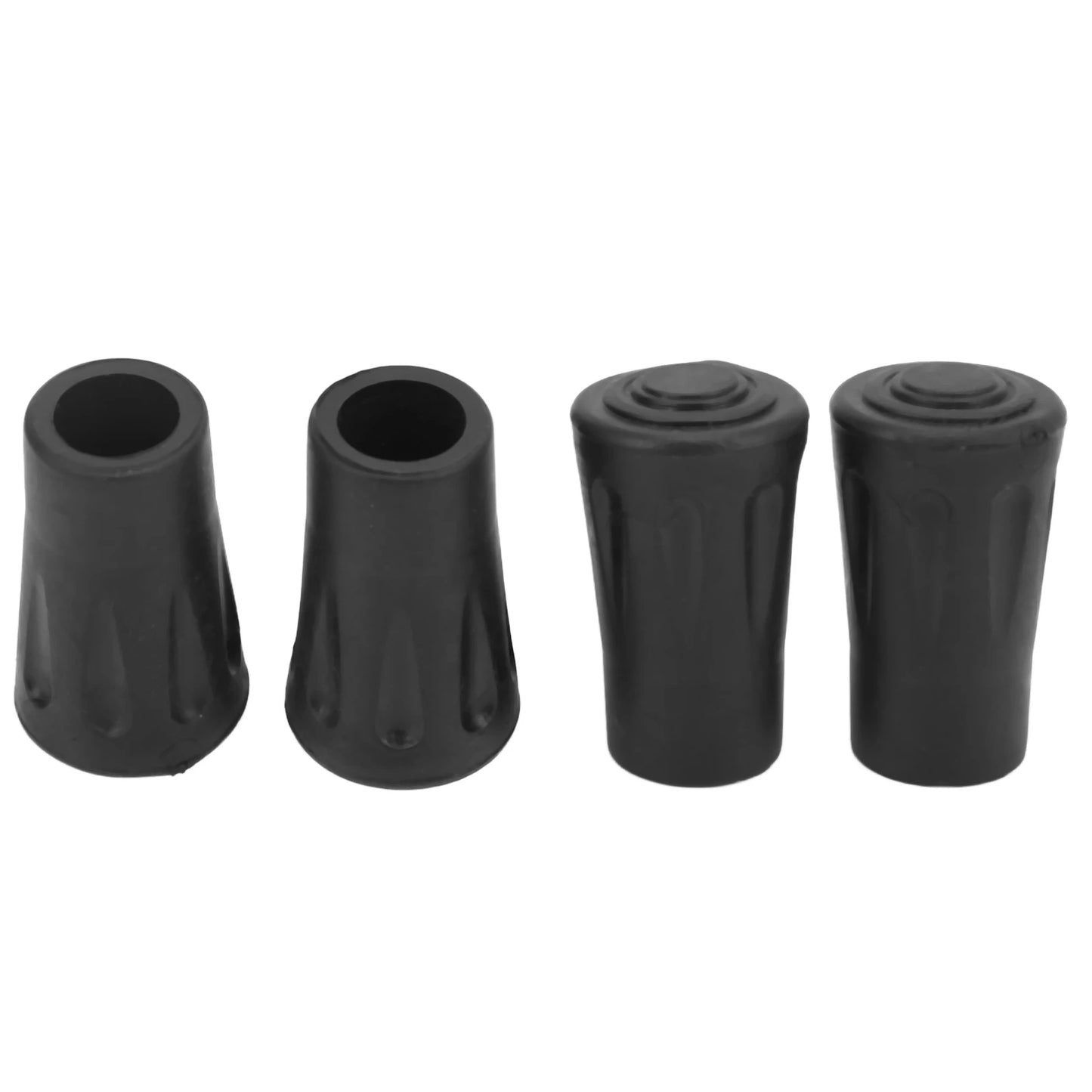 4PCS Trekking Pole Tip Rubber Protective Cover with Built-in Metal Gasket Prevent Puncture Durable for Hole Diameter 12MM
