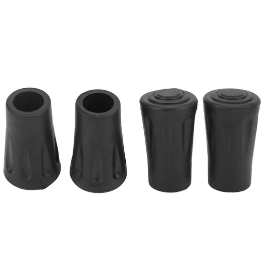 4PCS Trekking Pole Tip Rubber Protective Cover with Built-in Metal Gasket Prevent Puncture Durable for Hole Diameter 12MM