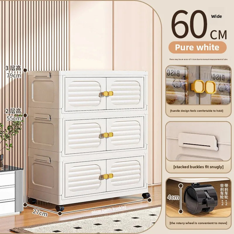 Household living room, toy cabinet, storage rack, storage cabinet, folding storage box, snack cabinet, finishing box.