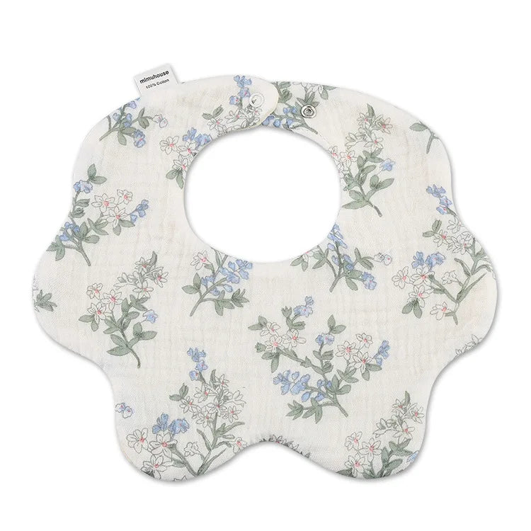 Baby Bibs Cotton Boys and Girls Bib Cute Print Newborn Burp Cloths Waterproof Infants Mesh Bibs Baby Feeding Accessories
