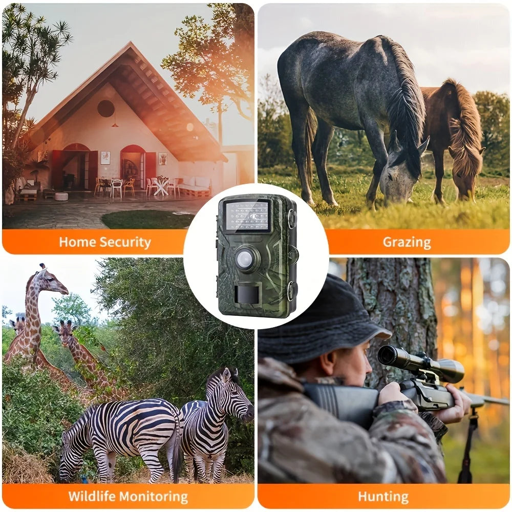 Hunting Camera Activated Tracking Photo Trap Cam Wild Infrared Night Vision Outdoor Motion Trail Game Cam for Wild Surveillance