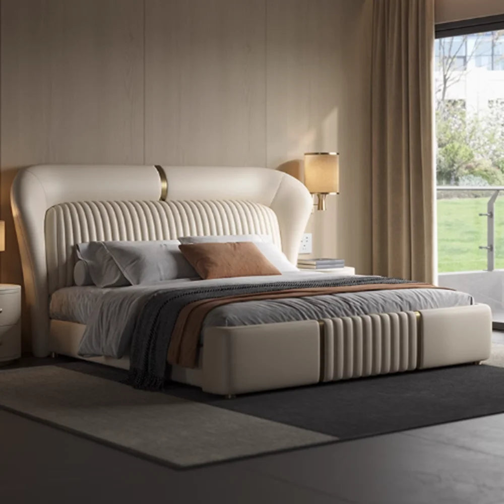 Adults Queen Size Bed Unique Modern Aesthetic White Queen Bed Storage Lounge Muebles Para El Hogar Bedroom Furniture Accessories