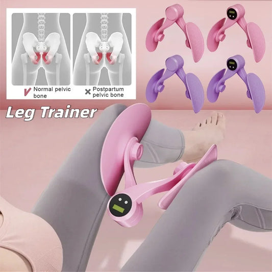Pelvic Floor Muscle Trainer Hip Trainer Leg Trainers Kegel Strength Adjustable Leg Exerciser Clamp Inner Thigh Fitness Equipment