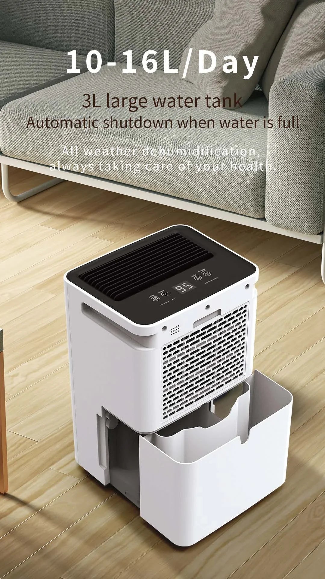 Electronic Air Dryer Desumidificador 10L Smart Household Dehumidifier Home Air Purifier Dehumidifier With Air Purifier Home