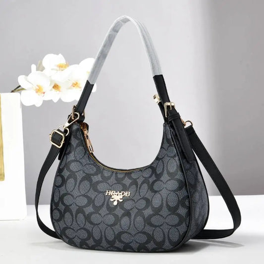 Women's Bag 2024 Season Fashion Trend Bag Large Capacity Design Solid Color Versatile Contrasting Color One Shoulder Messenger