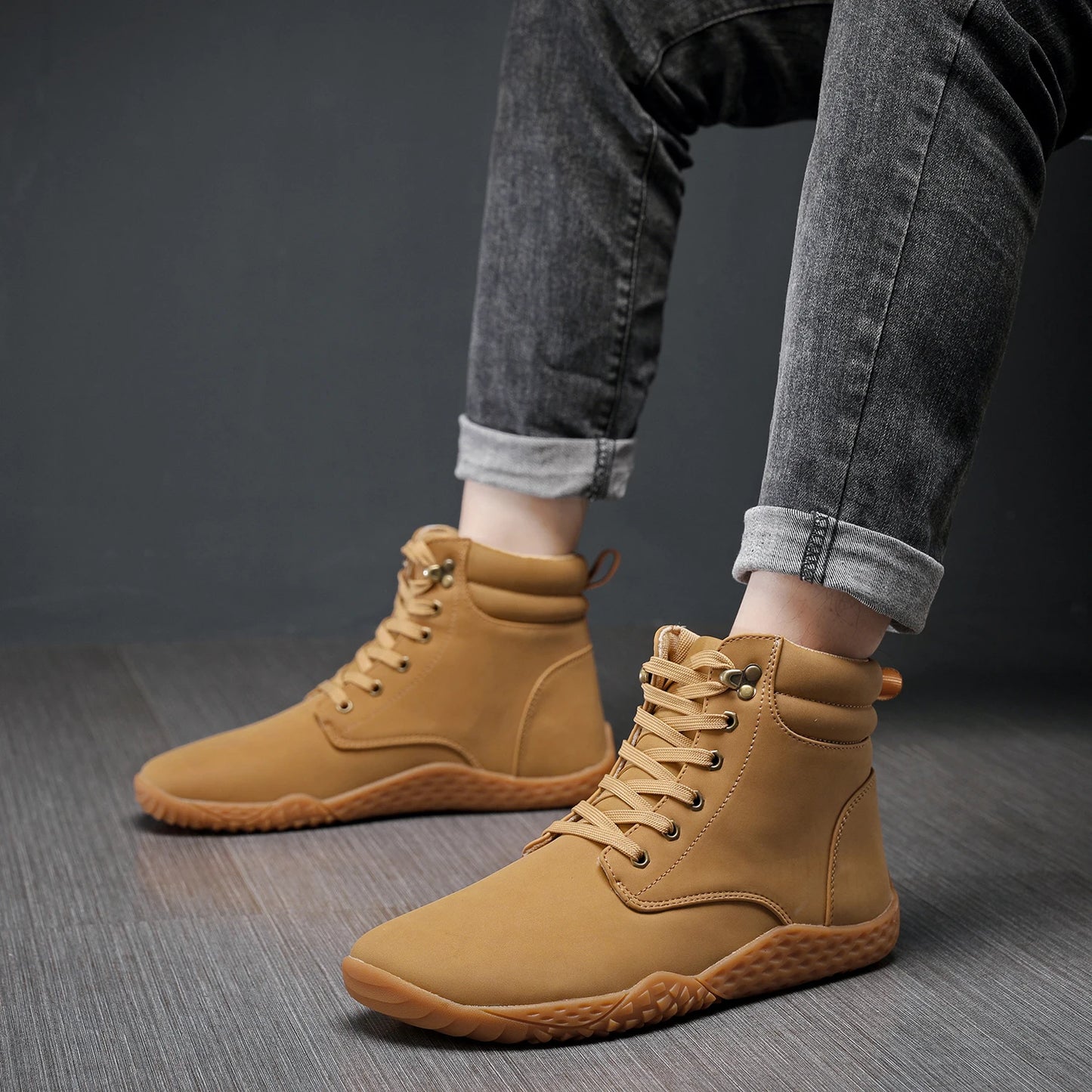 Men Wide Barefoot Shoes for Men Outdoor Trail Running Minimalist Walking Shoes Lightweight and Breathable Anti-slip sneakers