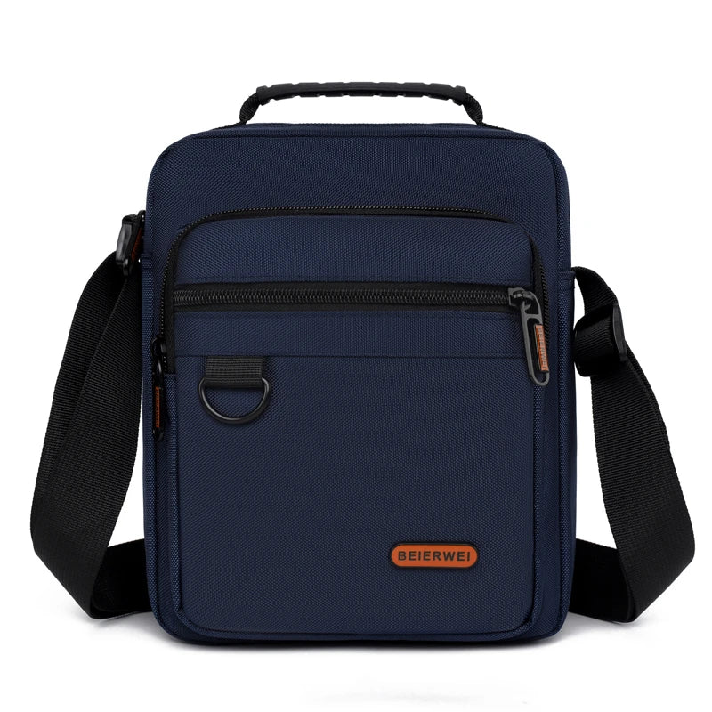Men's Shoulder Bag Business Leisure Large Capacity Portable Handbag Multi Layer Waterproof Summer Male's Crossbody Bags