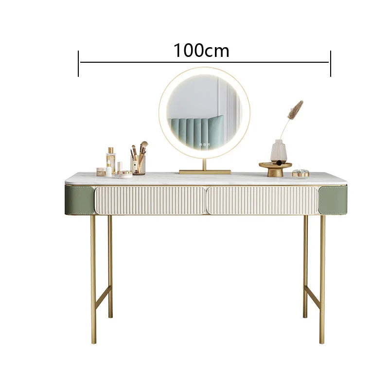 Modern Design Dressing Table Set Makeup Table with Drawers Dresser Table for Living Room