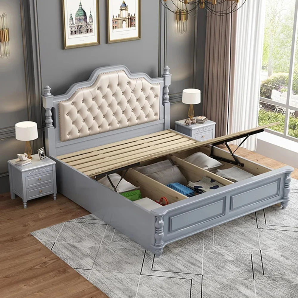 King Size Bed Multifonction Waterproof Queen Luxury Bed Reading Frame Modern Cama De Lujo Para Dormitorio Bedroom Furniture