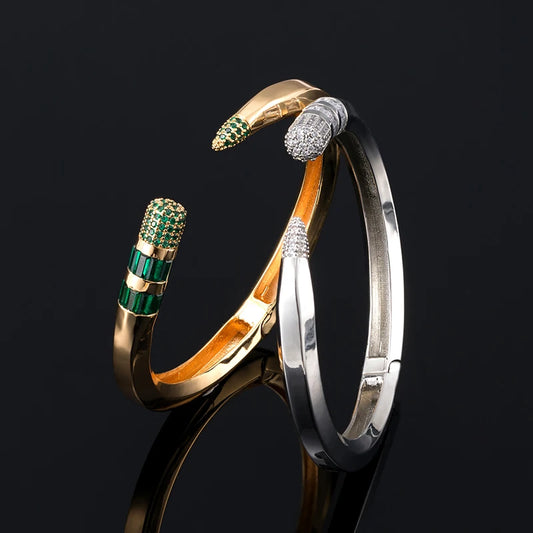 New Fashion Lovers Luxury Bracelets Bangles Colorful Cubic Zirconia Golden Woman's Bracelets wedding banquet hand Jewelry Gifts