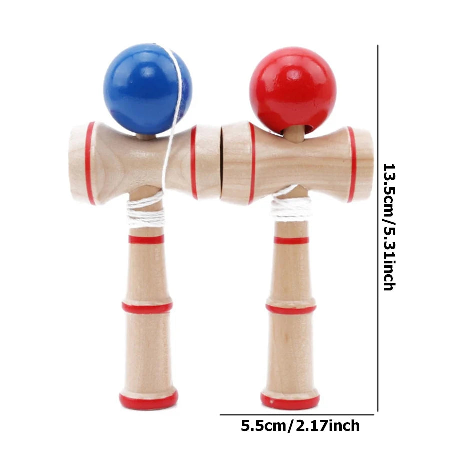 2 Colors Available Wooden Kendama Japanese Traditional Ball Games Classic Hand Flexibility Training Ball Sports Indoor ball Game