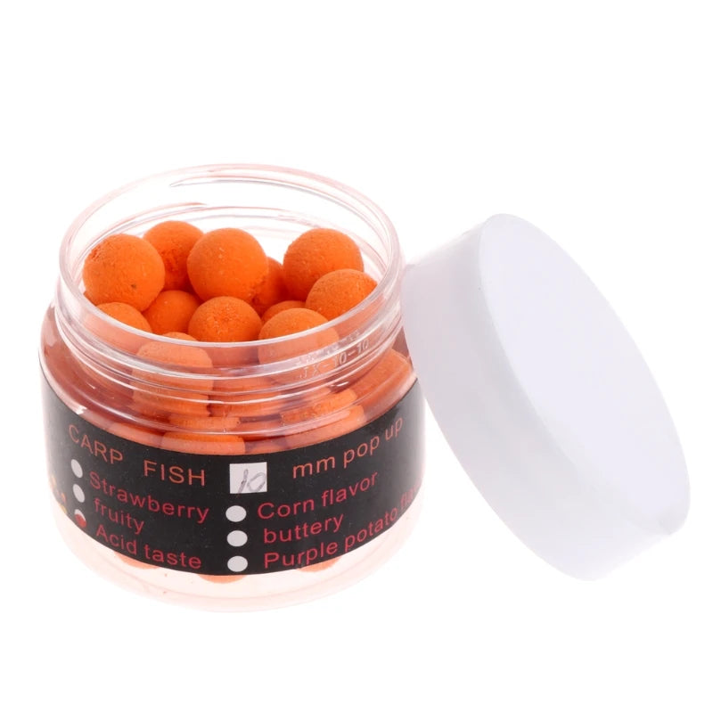 Floating Fishing Lure with Beads, Artificial Baits, Flavor Smell, Carp, 1 Box