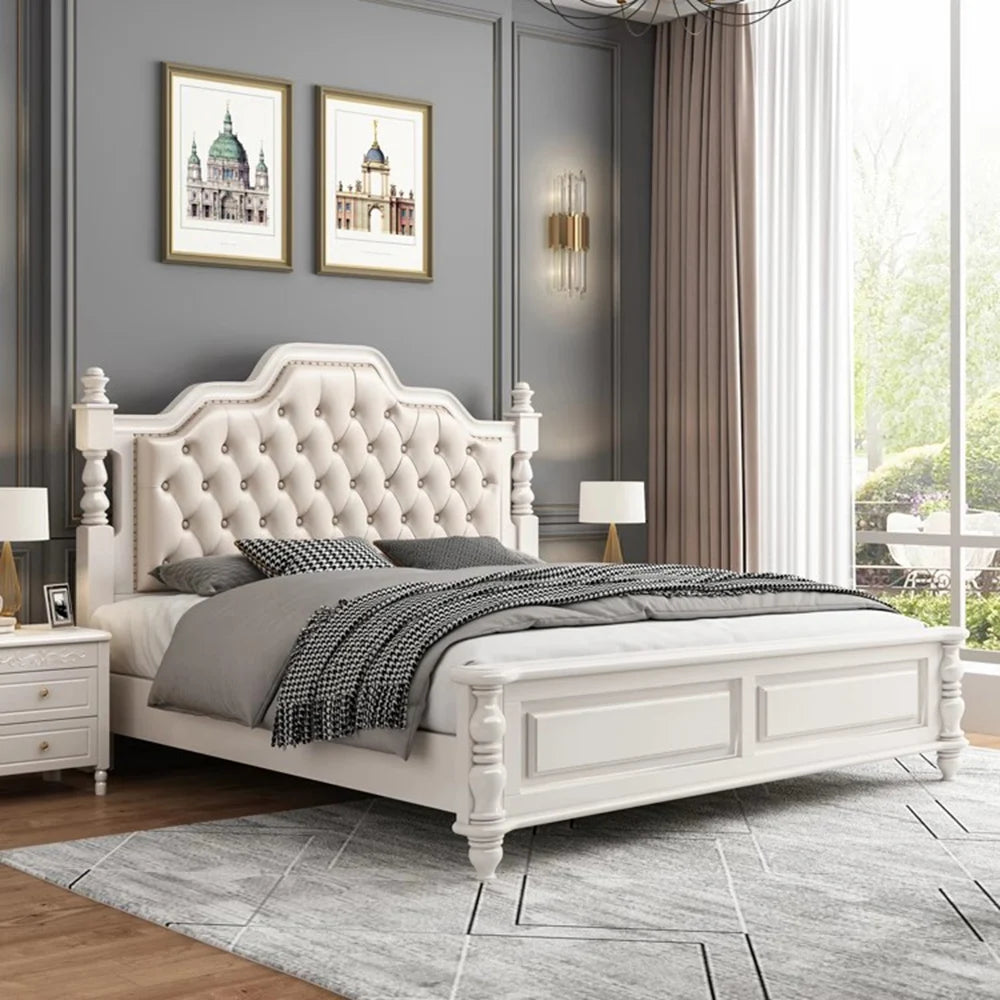 King Size Bed Multifonction Waterproof Queen Luxury Bed Reading Frame Modern Cama De Lujo Para Dormitorio Bedroom Furniture