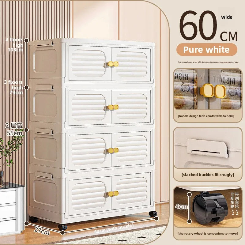 Household living room, toy cabinet, storage rack, storage cabinet, folding storage box, snack cabinet, finishing box.