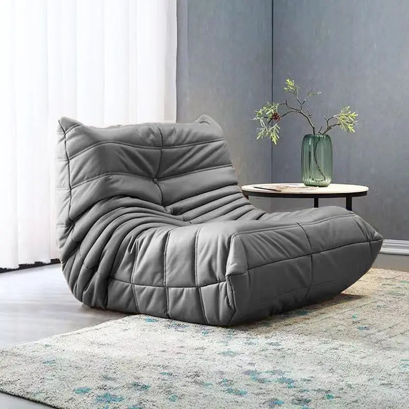 MOMO Caterpillar Lazy Sofa 90cm Width Tatami Mat Single Person Bedroom Balcony Ins Sofa Foam Filling for Lie And Sleep
