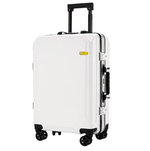 Aluminum Frame Suitcase Carry On Rolling Luggage Beautiful Boarding Cabin 20 22 24 26Inch With USB charging student trolley case